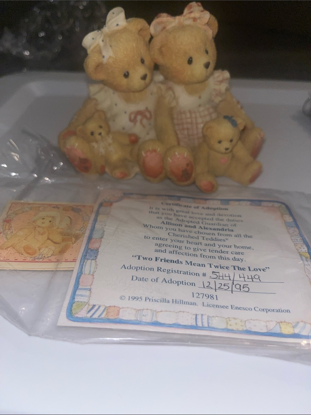 Cherished Teddies Allison & Alexandria “Two friends Mean Twice the Love” 5H4/449